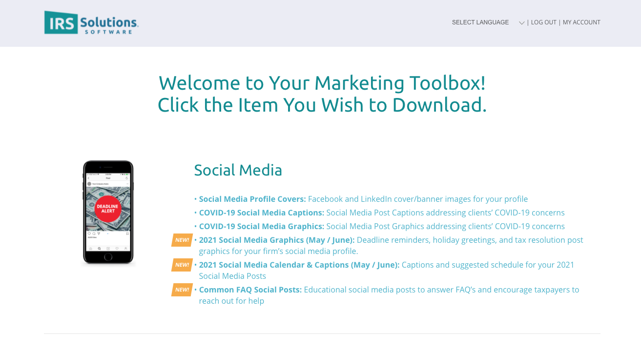 IRS_Solutions_Marketing_Toolbox